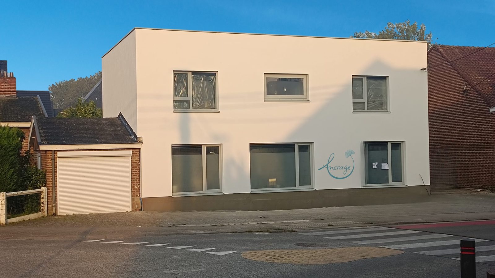 Façade du Centre Paramédical Onco Ancrage, rue de Franquenies 66 à Ottignies